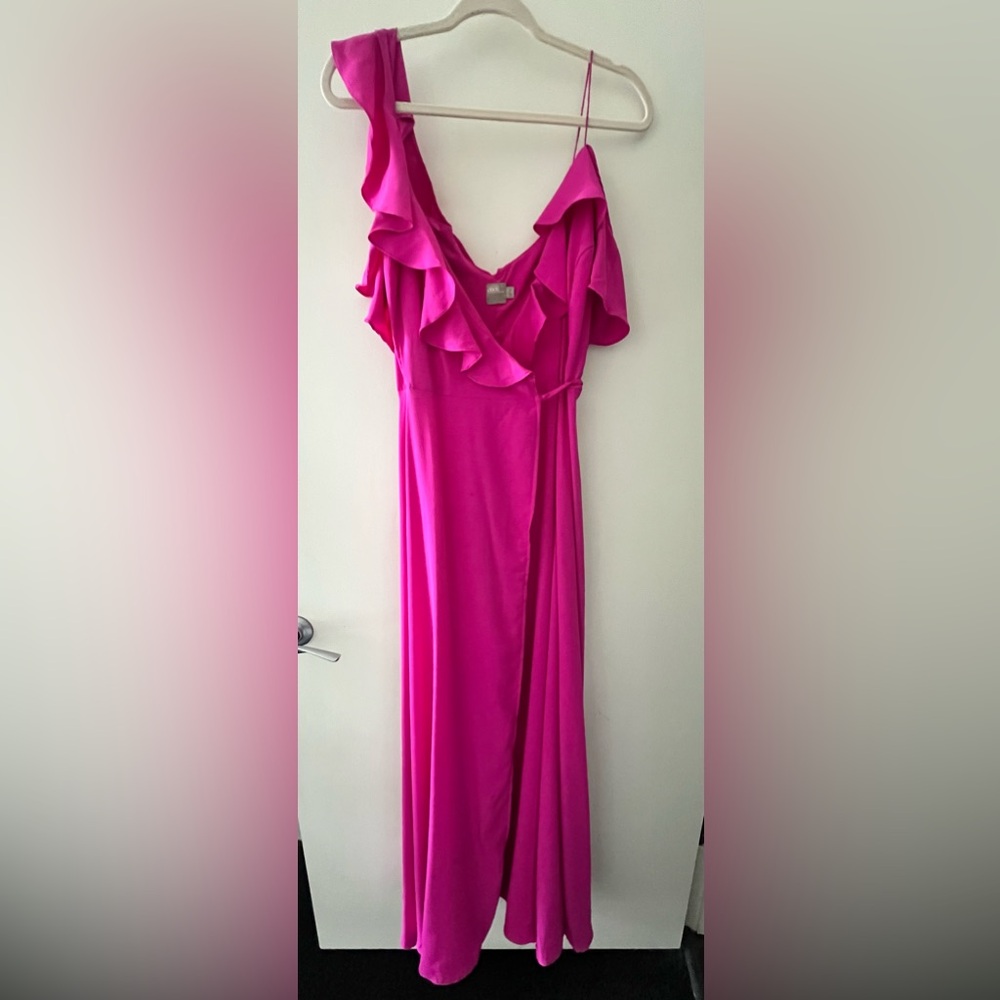 Long, pink “occasion dress” from Asos size 8